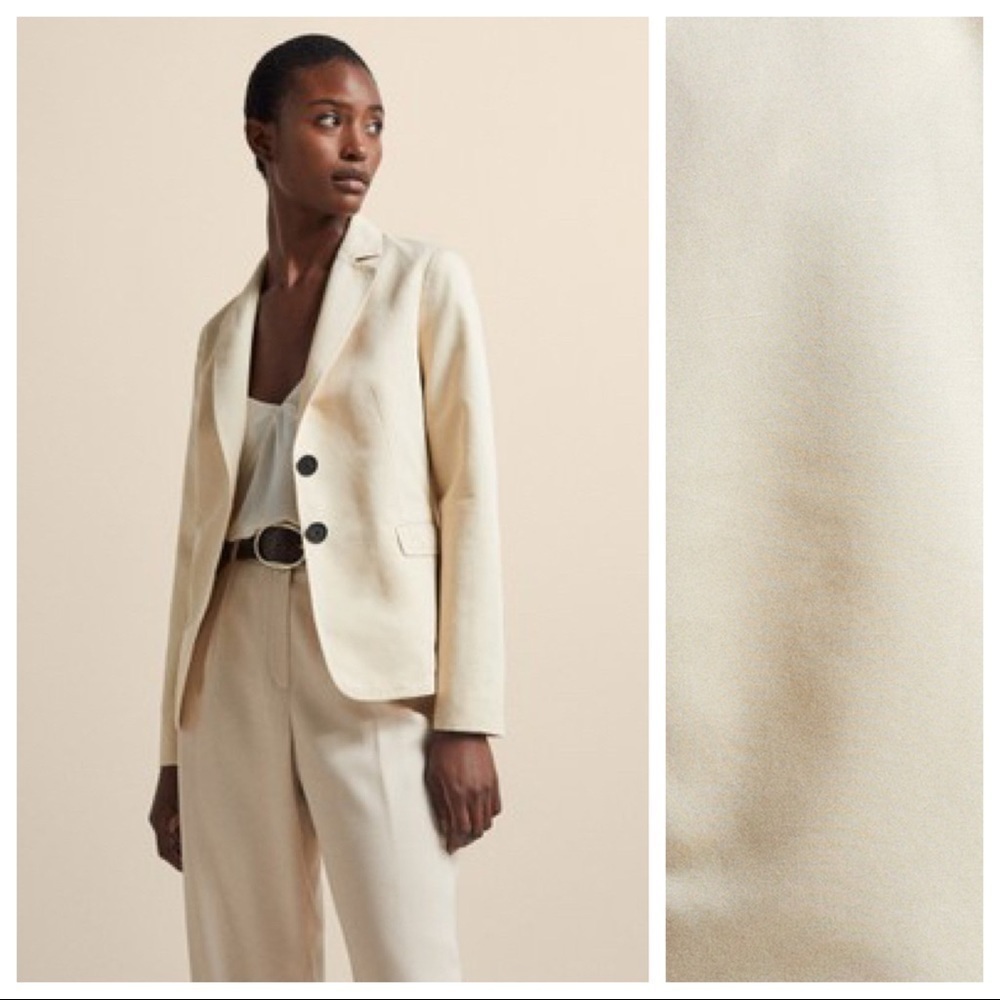 NWT. Massimo Dutti 100% Linen Blazer. Size 2.